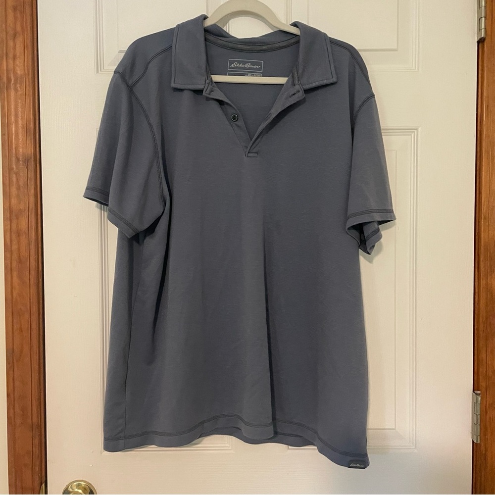 Eddie Bauer Men's Slate Polo Shirt
